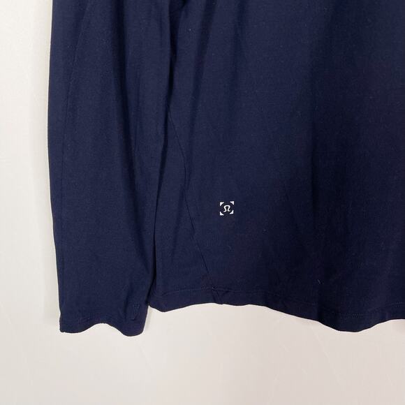 Lululemon Mens Small S Navy Blue Surge Warm 1/2 Zip Pullover Shirt Top Stretch - Picture 6 of 9
